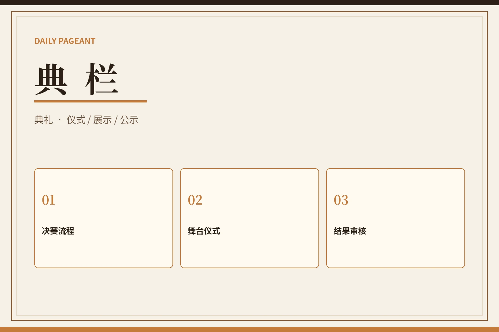 综合展示与结果审核